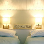 Le Refuge, Chamonix: The second bedroom prepared as two single beds