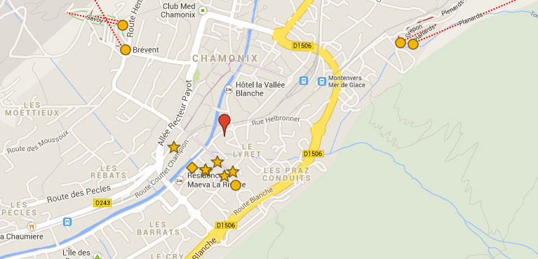 Location of Le Refuge